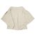 Autre Marque TOP CORTO A MANICHE QUADRATE CLANE in misto rayon Beige - vista 2