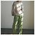 Autre Marque TOP CORTO A MANICHE QUADRATE CLANE in misto rayon Beige - vista 3