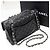 Borsa 2 in 1 classica in vitello grana Chanel A01113 Nero - vista 3