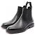 LV Flex Leder Chelsea Boots von Louis Vuitton Schwarz