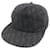 Dior Oblique Leder Baseballkappe Grau Anthrazitgrau
