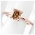Autre Marque Anello solitario in oro rosa con diamante a cuscino 1,02 ct - vista 3