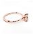 Autre Marque Anello solitario in oro rosa con diamante a cuscino 1,02 ct - vista 4