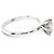 Autre Marque Anello solitario in oro bianco e diamante 0,93 ct - vista 4
