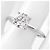 Autre Marque Anello solitario in oro bianco e diamante 1,02 ct - vista 3