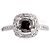 Autre Marque Anello in oro bianco con diamanti da 1,34 ct Marrone Rosa
