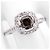 Autre Marque Anello in oro bianco con diamanti da 1,34 ct Marrone Rosa - vista 2
