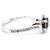 Autre Marque Anello in oro bianco con diamanti da 1,34 ct Marrone Rosa - vista 4