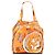 Tote Silky Pop Hermès Arancione Gioco degli Omnibus e Dames Bianche