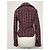 Autre Marque Giacca Biker BILL TORNADE Tweed Rosso e Blu Lana Bianco sporco - vista 4