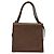 Borsa a mano Gancini in pelle 2 in 1 bronzo oro Auth BA4340 di Salvatore Ferragamo - vista 2