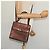 Borsa a mano Gancini in pelle 2 in 1 bronzo oro Auth BA4340 di Salvatore Ferragamo - vista 24