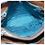 Borsa a Spalla PRADA in Nylon Pelle Argento Blu Auth 135381 - vista 11