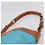 Borsa a Spalla PRADA in Nylon Pelle Argento Blu Auth 135381 - vista 8