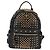 MCM Vicetos Studs Rucksack Leder Schwarz Gold Auth yk19000V Golden - Ansicht 13