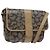 Saint Laurent Borsa a Spalla in PVC Pelle Beige Grigio Auth bs28744 Marrone