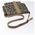 Saint Laurent Borsa a Spalla in PVC Pelle Beige Grigio Auth bs28744 Marrone - vista 7
