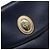 Borsa a Spalla Christian Dior in Pelle Blu Navy Oro Auth bs28726 D'oro - vista 14