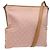 Bolso de Hombro GG Canvas Gucci Rosa Plata 113013 Auth 136109