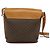 Céline Borsa a Spalla in Tela Macadam CELINE in Pelle PVC Marrone Oro Auth 129705 D'oro - vista 2