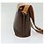 Céline Borsa a Spalla in Tela Macadam CELINE in Pelle PVC Marrone Oro Auth 129705 D'oro - vista 3