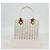 Gancini Handtasche aus Raphia in Weiß und Gold Auth 136858V von Salvatore Ferragamo Golden - Ansicht 12