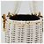Gancini Handtasche aus Raphia in Weiß und Gold Auth 136858V von Salvatore Ferragamo Golden - Ansicht 7