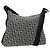 Borsa a Spalla in Tela Trotter Christian Dior Navy Argento Auth yk19191 Blu navy