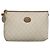 GUCCI GG Plus Supreme Clutch Bag PVC Bianco Auth bs28632