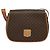 Céline Sac à épaule en toile Macadam CELINE en cuir PVC marron doré Auth 138456 - vue 2