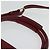 Chloé Borsa a mano in pelle Chloe Margaret 2 in 1 Rosso Vino Oro Auth BA4349 D'oro Bordò - vista 8