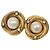 Pendientes CHANEL Metal Dorado CC Auth bs28505