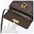 Borsa a Spalla Gancini in Pelle Marrone Argento Auth 135987 di Salvatore Ferragamo - vista 18