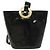 Céline Borsa a Spalla CELINE Circle Smalto Nero Oro Auth 137438 D'oro - vista 13