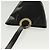 Céline Borsa a Spalla CELINE Circle Smalto Nero Oro Auth 137438 D'oro - vista 6