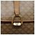 Céline Bolsa de Ombro em Lona Macadam CELINE PVC Bege Ouro Auth 137286 Dourado - vista 14