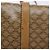 Céline Bolsa de Ombro em Lona Macadam CELINE PVC Bege Ouro Auth 137286 Dourado - vista 15