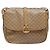 Céline Bolsa de Ombro em Lona Macadam CELINE PVC Bege Ouro Auth 137286 Dourado - vista 2
