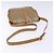 Céline Bolsa de Ombro em Lona Macadam CELINE PVC Bege Ouro Auth 137286 Dourado - vista 7