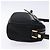 Borsa a Spalla Gancini Salvatore Ferragamo in Tela e Pelle Nera Dorata Auth bs28715 - vista 4
