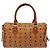 Borsa MCM Logogram Vicetos in pelle PVC marrone e oro Auth 137750 D'oro - vista 3