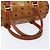 Borsa MCM Logogram Vicetos in pelle PVC marrone e oro Auth 137750 D'oro - vista 7