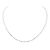 Autre Marque Collar río en oro blanco, diamantes.