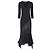 Abito da sera Roberto Cavalli, modello in seta taglio obliquo nero FW 2004