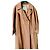 Abrigo 3/4 de lana y cachemira Burberry Avellana