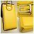 Borsa a Spalla Fendi Bucket Soft Trunk 7VA565 Giallo - vista 7