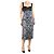 Prabal Gurung Schwarzes ärmelloses Zebra-Kleid - Größe UK 10