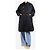 Autre Marque Abrigo jacquard negro de doble botonadura con lazo - tamaño S - vista 3