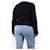 Comme Des Garcons Navyblauer gerippter Klapppullover - Größe M Marineblau  - Ansicht 2