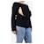 Comme Des Garcons Navyblauer gerippter Klapppullover - Größe M Marineblau  - Ansicht 3